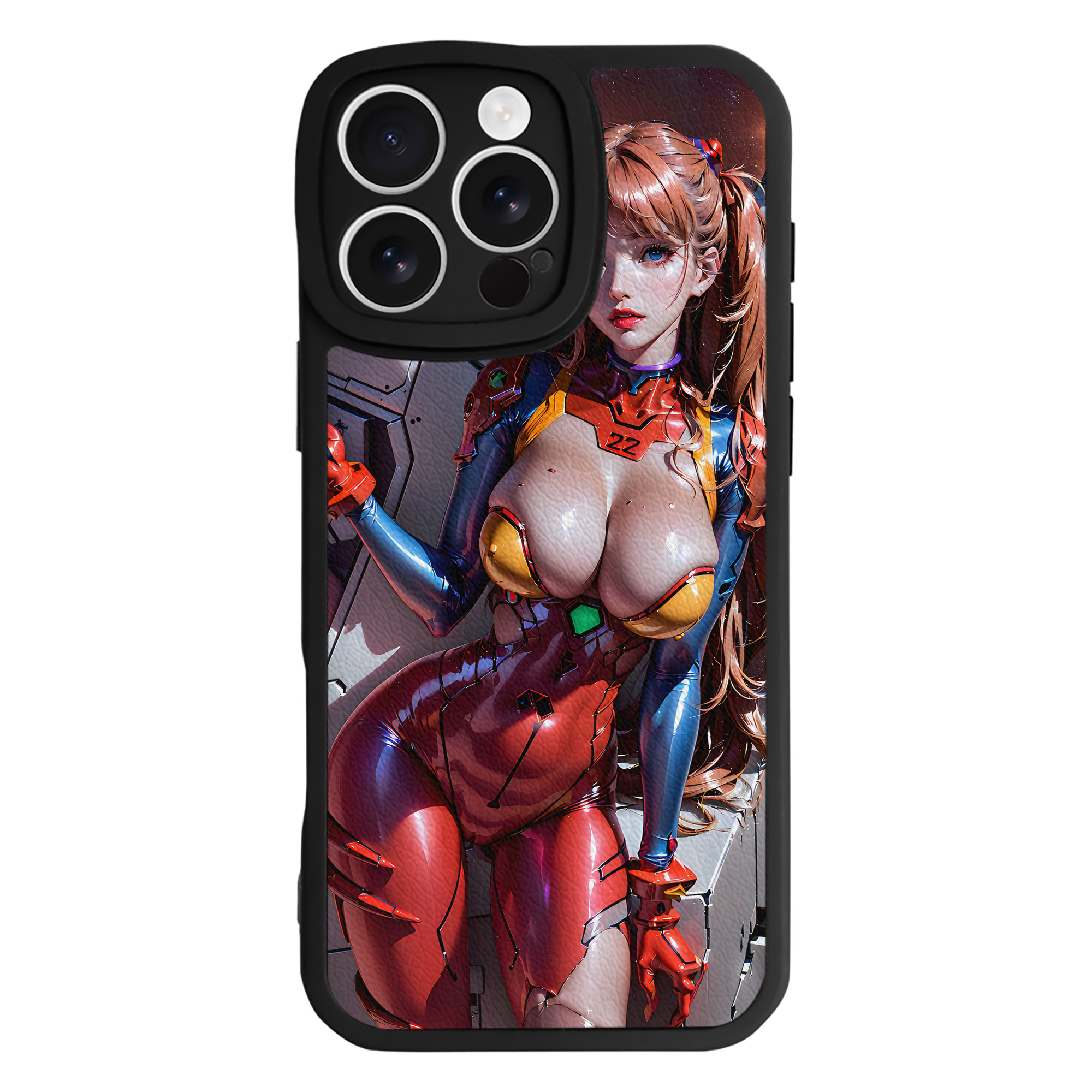 （画像用） EVA 新世紀エヴァンゲリオン 【iPhone 16シリーズ対応】シリコンスマホケース（レザー調） 材質：シリコン